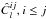 Mathematical equation: \hbox{$\hat C_l^{ij}, i \le j$}