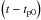 Mathematical equation: \hbox{$\left( t-t_{\rm p0}\right) $}