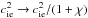 Mathematical equation: \hbox{$\csi^2 \to \csi^2/(1+\chi)$}