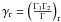 Mathematical equation: \hbox{$\gamma_{\rm r}=\left(\frac{\Gamma_1 \Gamma_2}{\Gamma}\right)_{\rm r}$}
