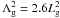 Mathematical equation: \hbox{$\Lambda_{\rm g}^2 = 2.6 L_{\rm g}^2$}
