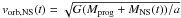 Mathematical equation: \hbox{$v_{\rm orb,NS}(t)=\sqrt{G(M_{\rm prog}+M_{\rm NS}(t))/a}$}