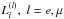 Mathematical equation: \hbox{$L^{(l)}_i,\; l=e,\mu$}