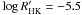 Mathematical equation: \hbox{$\log R^{\prime}_{\rm{HK}}=-5.5$}