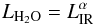 Mathematical equation: \begin{equation} L_{\rm H_2O} = L_{\rm IR}^\alpha \label{eq1000} \end{equation}