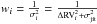 Mathematical equation: \hbox{$w_{i}=\frac{1}{\sigma_{i}^{2}}=\frac{1}{\Delta {\rm RV}_{i}^{2}+\sigma_{{\rm jit}}^{2}}$}