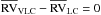 Mathematical equation: \hbox{${\overline{\rm RV}_{\rm VLC}-\overline{\rm RV}_{\rm LC}}=0$}