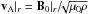 Mathematical equation: \hbox{${\vec{v}_{\rm A}}|_r= {\vec{B}_0}|_r /\!\!\sqrt{\mu_0 \rho}$}