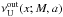 Mathematical equation: \hbox{$\nu_{\mathrm{U}}^{\mathrm{out}}(x;M,a)$}