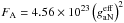 Mathematical equation: \hbox{$F_{\rm A}=4.56\times 10^{23}\left(g_{\rm aN}^{\rm eff}\right)^2$}