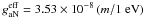 Mathematical equation: \hbox{$g_{\rm aN}^{\rm eff}=3.53\times 10^{-8} \left(m/1 ~{\rm eV}\right)$}