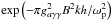 Mathematical equation: \hbox{$\exp\left(-\pi g_{a\gamma\gamma}^2B^2kh/\omega _{\rm p}^2\right)$}