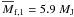Mathematical equation: \hbox{$\overline{M}_{\rm f,1}=5.9~M_{\rm J}$}
