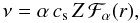 Mathematical equation: \begin{equation} \nu=\alpha \, c_{\rm s} \, Z \, {\cal F}_{\alpha}(r), \label{kinematic} \end{equation}