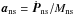 Mathematical equation: \hbox{$\vec{a}_\mathrm{ns}=\dot{\vec{P}}_\mathrm{ns}/M_\mathrm{ns}$}