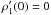 Mathematical equation: \hbox{$\rho_1'(0)=0$}