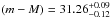Mathematical equation: \hbox{$(m-M)=31.26^{+0.09}_{-0.12}$}