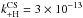 Mathematical equation: \hbox{$k_{\rm +H}^{\rm CS}=3 \times10^{-13}$}