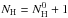 Mathematical equation: \hbox{$N_{\rm H} = N_{\rm H}^0 +1$}