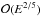 Mathematical equation: \hbox{${\cal O}(E^{2/5})$}