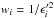 Mathematical equation: \hbox{$w_i=1/\epsilon_i'^2$}