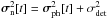 Mathematical equation: \hbox{$\boldsymbol{\sigma}^2_{\rm n}[t]=\boldsymbol{\sigma}^2_{\text{ph}}[t] + \sigma^2_{\text{det}}$}