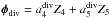 Mathematical equation: \hbox{$\boldsymbol{\phi}_{\rm div}=a_4^{\rm div}Z_4+a_5^{\rm div}Z_5$}