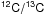 Mathematical equation: \hbox{$\mathsf{^{12}C/^{13}C}$}