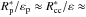 Mathematical equation: \hbox{$R^*_{\rm p}/\varepsilon_{\rm p} \approx R^*_{\rm cc}/\varepsilon \approx$}