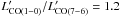 Mathematical equation: \hbox{$L^{\prime}_{\rm CO(1-0)}/L^{\prime}_{\rm CO(7-6)}=1.2$}