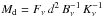 Mathematical equation: \hbox{$M_{\rm d} = F_{\nu} \, d^{2} \, B_{\nu}^{-1} \, K_{\nu}^{-1}$}