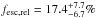 Mathematical equation: \hbox{$f_{\rm esc,rel} = 17.4^{+7.7}_{-6.7}\%$}
