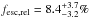Mathematical equation: \hbox{$f_{\rm esc,rel} = 8.4^{+3.7}_{-3.2}\%$}