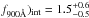 Mathematical equation: \hbox{$f_{900\AA})_\mathrm{int} = 1.5^{+0.6}_{-0.5}$}