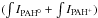Mathematical equation: \hbox{$(\int I_{\mathrm{PAH}^0}+\int I_{\mathrm{PAH}^+})$}