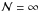 Mathematical equation: \hbox{${\cal N} = \infty$}