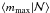 Mathematical equation: \hbox{$\left<m_\mathrm{max}|{\cal N}\right>$}