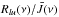 Mathematical equation: \hbox{$R_{lu}(\nu)/\bar{J}(\nu)$}