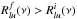 Mathematical equation: \hbox{$R^f_{lu}(\nu) > R^i_{lu}(\nu)$}