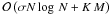 Mathematical equation: \hbox{${\cal O}\left(\sigma N\log\,N + K\,M\right)$}