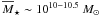 Mathematical equation: \hbox{$\overline{M}_{\star} \sim 10^{10{-}10.5}\ M_{\odot}$}