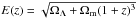 Mathematical equation: \hbox{$E(z) = \sqrt{\Omega_{\Lambda} + \Omega_{\rm m}(1+z)^3}$}