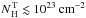 Mathematical equation: \hbox{$N_{\rm\,H}^{\rm\,T}\lesssim10^{23}~\rm cm^{-2}$}