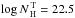Mathematical equation: \hbox{$\log N_{\rm\,H}^{\rm\,T}=22.5$}