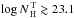 Mathematical equation: \hbox{$\log N_{\rm\,H}^{\rm\,T}\gtrsim 23.1$}