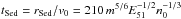 Mathematical equation: \hbox{$t_{\rm Sed} = r_{\rm Sed}/v_0 = 210\, m^{5/6}E_{51}^{-1/2} n_0^{-1/3}$}