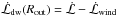 Mathematical equation: \hbox{$\dot{\mathcal{L}}_\text{dw}(R_\text{out})=\dot{\mathcal{L}}-\dot{\mathcal{L}}_\text{wind} $}
