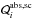 Mathematical equation: \hbox{${\cal Q}_{i}^{\rm abs, sc}$}