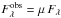 Mathematical equation: \hbox{$F^{\rm{obs}}_\lambda = \mu\,F_\lambda$}