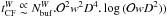 Mathematical equation: \hbox{$t^W_{\rm CF} \appropto N^W_{\rm buf}.\mathcal{O}^2w^2D^4.\log\,(\mathcal{O}wD^2))$}